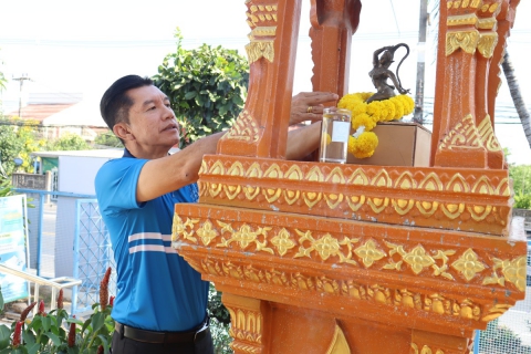 ไฟล์แนบ กปภ.สาขามหาสารคาม จัดพิธีถวายเครื่องสักการะพระแม่ธรณี และศาลพระภูมิเจ้าที่ เนื่องในวันคล้ายวันสถาปนา กปภ. ครบรอบ 47 ปี 