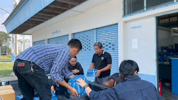 ไฟล์แนบ กปภ.สาขาพนมทวน ร่วมสนับสนุนน้ำดื่มบรรจุขวดให้กับที่ว่าการอำเภอพนมทวน 