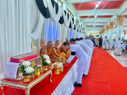 ไฟล์แนบ กปภ.สาขาบางสะพาน ร่วมพิธีบำเพ็ญกุศลครบ 100 วัน (สตมวาร) น้อมรำลึกในพระมหากรุณาธิคุณ พระบรมราชชนนีพันปีหลวง