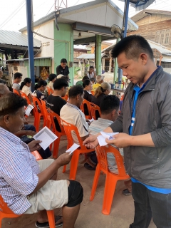 ไฟล์แนบ กปภ.สาขาขอนแก่น (พ) จัดกิจกรรมออกหน่วยบริการภายใต้โครงการ มุ่งมั่นเพื่อปวงชน เติมใจให้กัน  ใกล้ชิดกว่าเดิม  เพื่อประชาสัมพันธ์ การขอติดตั้งน้ำประปาใหม่ ในพื้นที่ขยายเขตจำหน่ายน้ำประปา