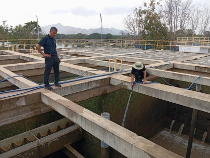 ไฟล์แนบ กปภ.สาขากาญจนบุรี ทำกิจกรรมล้างถังตกตะกอน โรงกรองน้ำขนาด 600 ลบ.ม./ชม. สถานีผลิตน้ำแม่ข่ายกาญจนบุรี