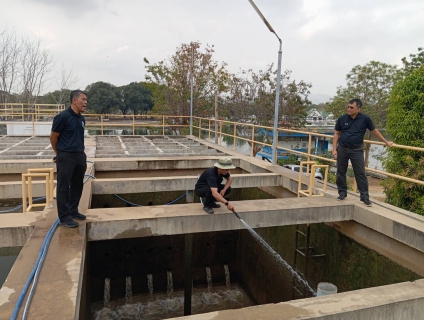 ไฟล์แนบ กปภ.สาขากาญจนบุรี ทำกิจกรรมล้างถังตกตะกอน โรงกรองน้ำขนาด 600 ลบ.ม./ชม. สถานีผลิตน้ำแม่ข่ายกาญจนบุรี