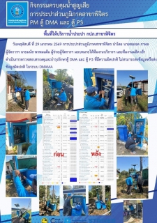 ไฟล์แนบ กิจกรรมควบคุมน้ำสูญเสีย การประปาส่วนภูมิภาคสาขาพิจิตร PM ตู้ DMA และ ตู้ P3 พื้นที่ให้บริการน้ำประปา กปภ.สาขาพิจิตร