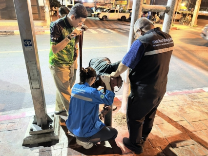 ไฟล์แนบ กปภ.สาขาสมุทรสาคร (พ) ลงพื้นที่ดำเนินการ Step Test ค้นหาท่อแตกท่อรั่ว บริเวณ DMA-32 เคหะท่าจีน