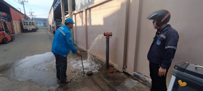 ไฟล์แนบ กปภ.สาขาสมุทรสาคร (พ) สนับสนุนน้ำในการระงับเหตุเพลิงไหม้ บริษัท ไท้ชาง รับเบอร์ จำกัด