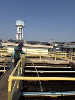 ไฟล์แนบ กปภ.สาขาเพชรบุรี ดำเนินการล้างถังตกตะกอนโรงกรองขนาด 2000 ลบ.ม./ชม. 