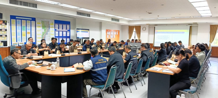 ไฟล์แนบ การประปาส่วนภูมิภาคสาขาประจวบคีรีขันธ์ ร่วมประชุมกองอำนวยการป้องกันและบรรเทาสาธารณภัยจังหวัดประจวบคีรีขันธ์ การเตรียมการป้องกันและแก้ไขปัญหาภัยแล้ง จังหวัดประจวบคีรีขันธ์ พ.ศ.2569 และการเตรียมการป้องกันและแก้ไขปัญหาไฟป่า หมอกควัน และฝุ่นละอองขนาดเล็ก (PM 2.5) ปี 2569