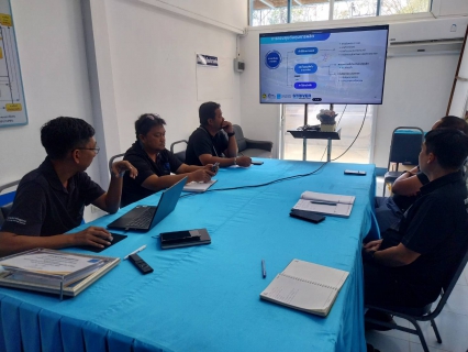 ไฟล์แนบ วันที่ 4 มีนาคม 2568 เวลา 08.30 น. กปภ.สาขาเขาชัยสน นำโดย นายณัฐยุทธ โชโต ผจก.กปภ.สาขาเขาชัยสน พร้อมด้วย หัวหน้างาน และพนักงานในสังกัด ร่วมกิจกรรมสนทนายามเช้า (Morning Talk) ครั้งที่ 6/2569 