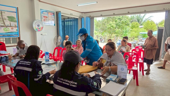 ไฟล์แนบ การประปาส่วนภูมิภาคสาขาสุไหงโก-ลก จัดโครงการมุ่งมั่นเพื่อปวงชนเติมใจให้กัน ลงพื้นที่รับคำร้องขอติดตั้งประปาใหม่ อำนวยความสะดวกประชาชนชุมชนบ้านตันหยงมะลิ 