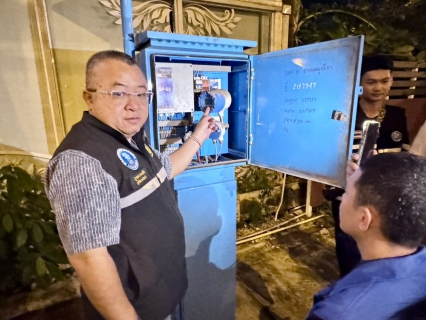 ไฟล์แนบ กปภ.สาขาสมุทรสาคร (พ) ลงพื้นที่ดำเนินการ Step Test ค้นหาท่อแตกท่อรั่ว บริเวณ DMA-31 อู่ปรีชา