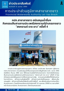 ไฟล์แนบ กปภ.สาขาลาดยาว สนับสนุนน้ำดื่มฯ  กิจกรรมสืบสานงานประเพณีสงกรานต์อำเภอลาดยาว สงกรานต์ ราด ยาว ครั้งที่ 4