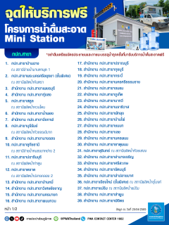 ไฟล์แนบ กปภ. ชวนประชาชนพกถัง รับบริการน้ำฟรี ช่วยลดค่าใช้จ่ายในครัวเรือน