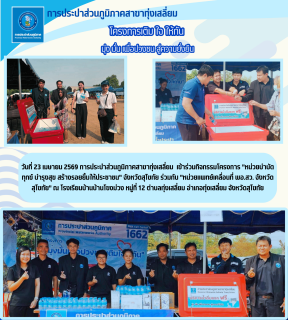 ไฟล์แนบ จัดกิจกรรมร่วมโครงการ "หน่วยบำบัดทุกข์ บำรุงสุข สร้างรอยยิ้มให้ประชาชน"