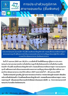ไฟล์แนบ กปภ.สาขาขอนแก่น (พ) ร่วมเฝ้าฯ รับเสด็จ สมเด็จพระกนิษฐาธิราชเจ้า กรมสมเด็จพระเทพรัตนราชสุดาฯ สยามบรมราชกุมารี เสด็จพระราชดำเนินแทนพระองค์มาพระราชทานปริญญาบัตรแก่ผู้สำเร็จการศึกษา จากมหาวิทยาลัยมหาสารคาม จังหวัดมหาสารคาม