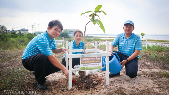 ไฟล์แนบ กปภ.สาขาบ้านฉาง รวมพลังจัดกิจกรรม "กปภ.รักษ์สิ่งแวดล้อม" ปลูกไม้ยืนต้นเพิ่มพื้นที่สีเขียว ณ สถานีสูบน้ำดิบหนองปลาไหล