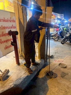 ไฟล์แนบ กปภ.สาขาท่ามะกาลงพื้นที่ ทำ Step Test ค้นหาท่อแตกรั่ว