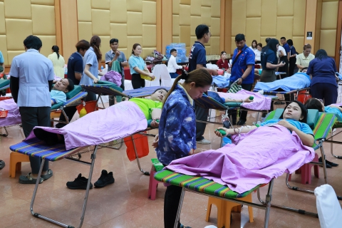 ไฟล์แนบ กปภ.สาขามหาสารคาม เข้าร่วมกิจกรรมวันแรงงานแห่งชาติ ภายใต้แนวคิด "แรงงานมหาสารคาม ร่วมใจบริจาคโลหิต เพื่อชีวิตเพื่อนมนุษย์"