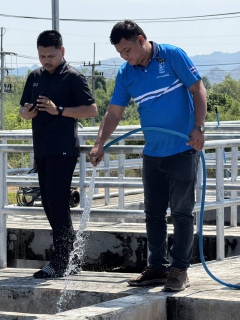 ไฟล์แนบ กปภ.สาขากาญจนบุรี แนะนำ, แลกเปลี่ยนความรู้และฝึกปฏิบัติล้างถังตกตะกอนให้เจ้าหน้าที่ประปา อบต.บ้านเก่า ณ สถานีผลิตน้ำประปา อบต.บ้านเก่า ต.บ้านเก่า อ.เมืองฯ จ.กาญจนบุรี