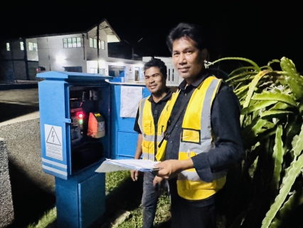 ไฟล์แนบ การประปาส่วนภูมิภาคสาขาอ่าวลึก ลงพื้นที่ทำ Step Test หาท่อแตก-รั่ว บริเวณ สถานีผลิตจ่ายน้ำหน่วยบริการปลายพระยา