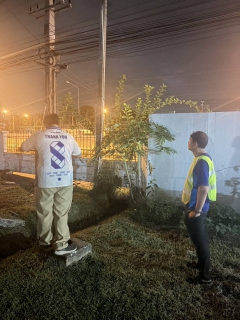 ไฟล์แนบ การประปาส่วนภูมิภาคสาขาฉะเชิงเทรา ดำเนินกิจกรรมลงพื้นตรวจสอบและค้นหาท่อแตกรั่ว (Step Test)