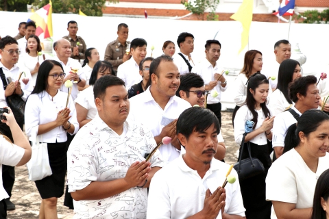 ไฟล์แนบ กปภ.สาขาสมุทรสาคร (พ) ร่วมพิธีเวียนเทียน เนื่องในวันวิสาขบูชา