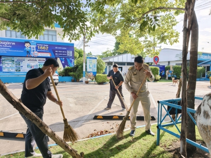 ไฟล์แนบ กปภ.สาขาสมุทรสาคร (พ) จัดกิจกรรมเคารพธงชาติ สวดมนต์ และทำความสะอาดพื้นที่สำนักงาน