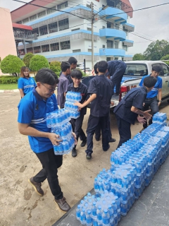 ไฟล์แนบ กปภ.สาขากบินทร์บุรี  สนับสนุนน้ำดื่มบรรจุขวดตราสัญลักษณ์ กปภ.