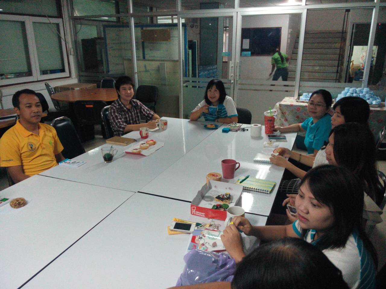 กองเทคโนโลยีสารสนเทศ กปภ.ข.2 จัดสนทนายามเช้า ประจำเดือน ม.ค. 58