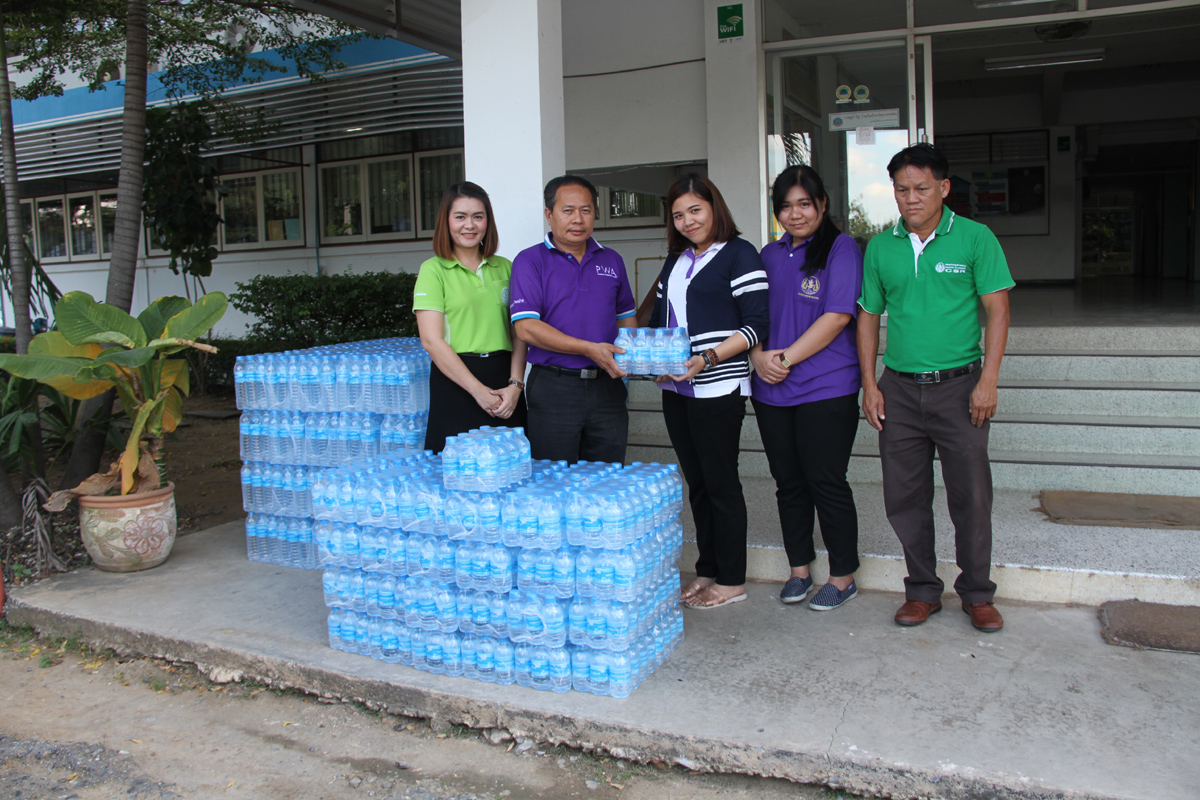 การประปาส่วนภูมิภาคเขต 2 ให้การสนับสนุนน้ำดื่มบรรจุขวดตราสัญลักษณ์ กปภ. เพื่อใช้ในกิจกรรมปั่นเพื่อพ่อ (Bike for Dad) จ.สระบุรี