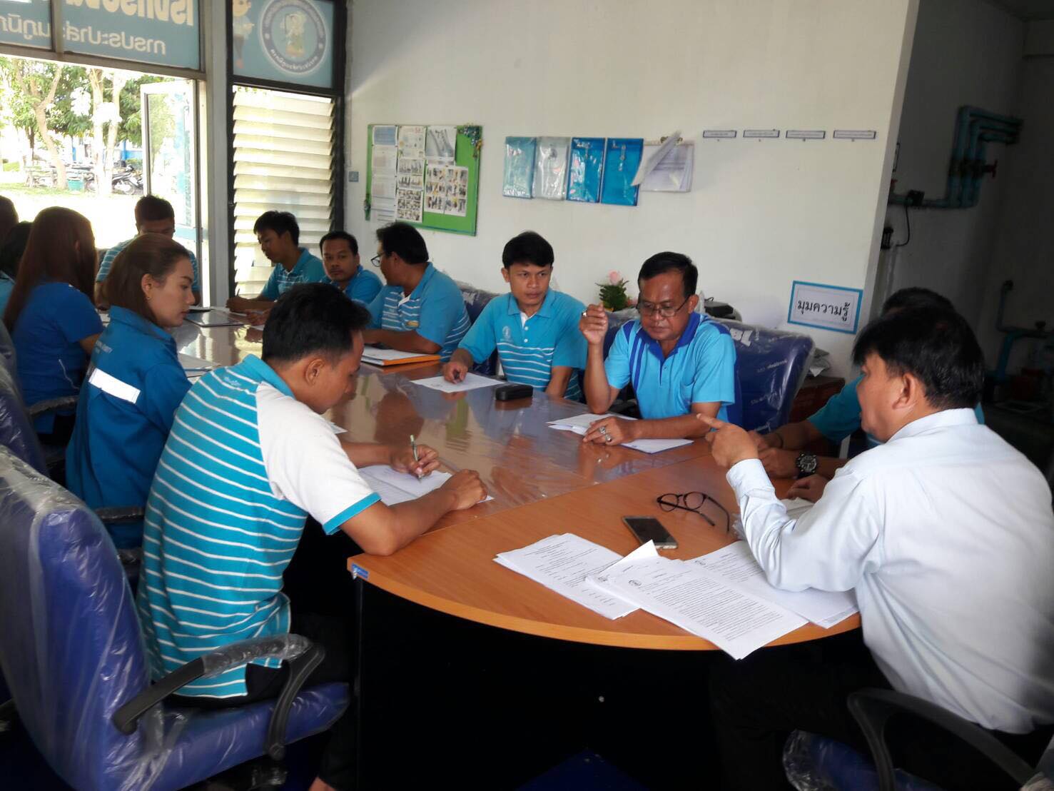 กปภ.สาขาละหานทรายร่วมจัดกิจกรรม สนทนายามเช้า Morning Talk พฤษภาคม ๒๕๖๑