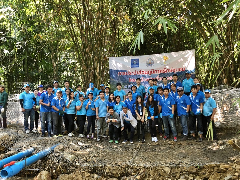 กปภ.สาขาพนมทวน จัดกิจกรรม CSR โครงการสร้างฝายชะลอน้ำกึ่งถาวร