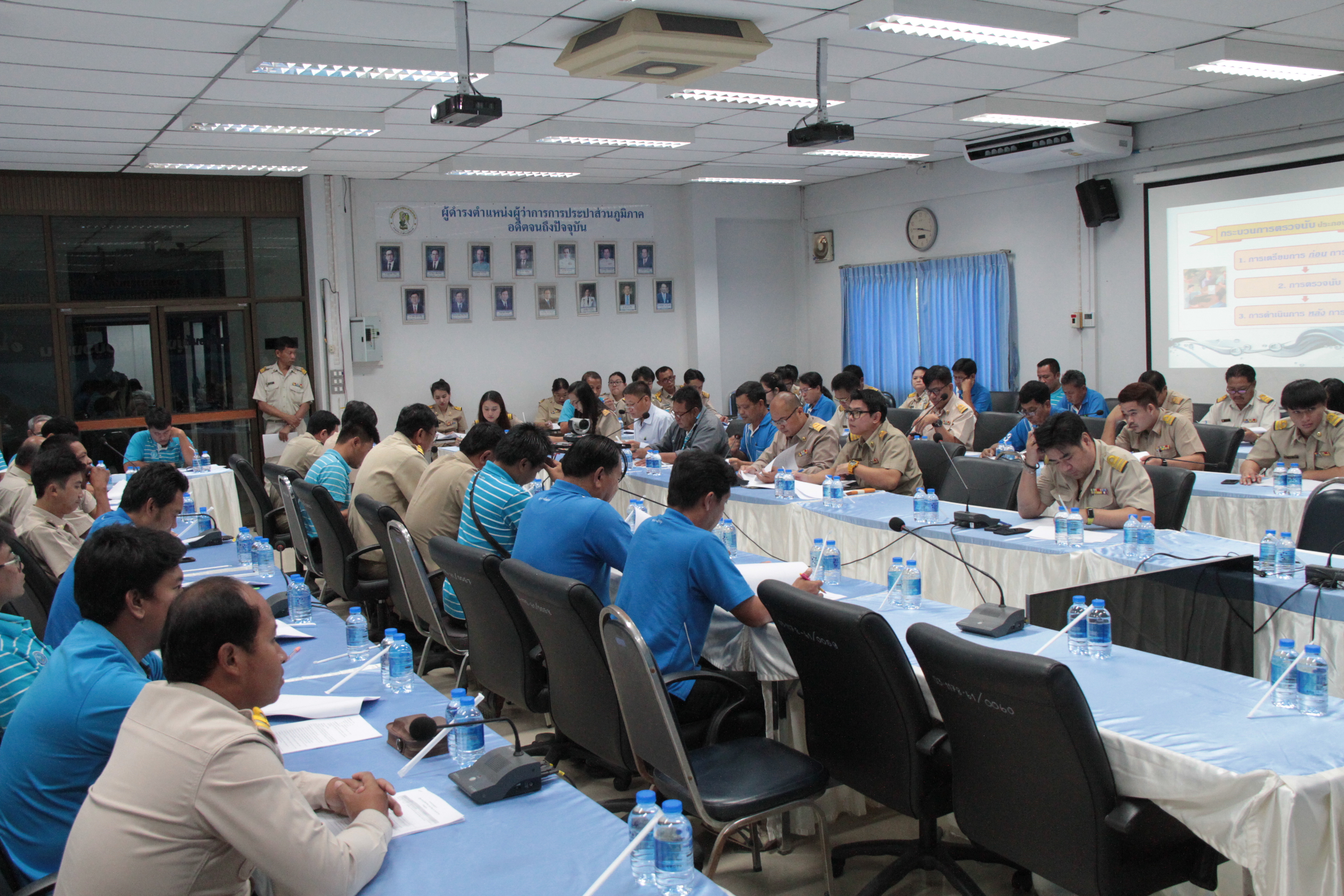 กปภ.ข.๓ จัดประชุมซักซ้อมการตรวจนับสินทรัพย์ถาวรและวัสดุถาวร ประจำปี ๒๕๖๑