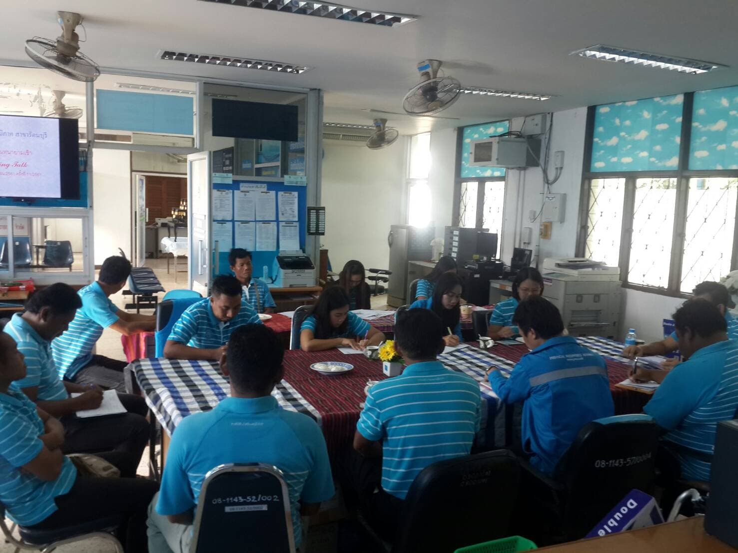กปภ.สาขารัตนบุรีจัดกิจกรรมสนทนายามเช้า Morning Talk ประจำประจำไตรมาส 4 ปี 2561