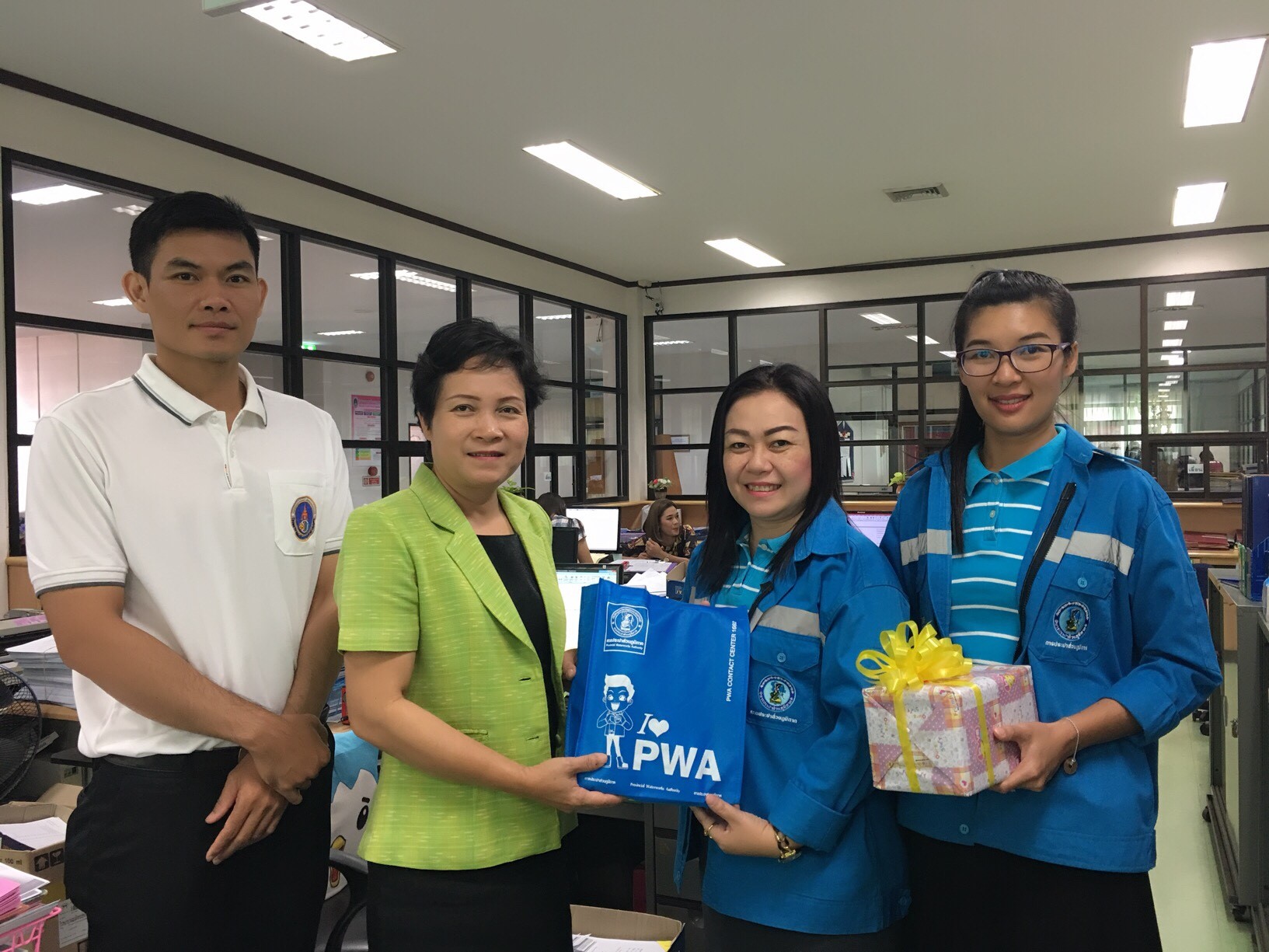 กปภ.สาขาเดชอุดมลงพื้นที่สวัสดีปีใหม่ หน่วยงาน และผู้ใช้น้ำรายใหญ่ 2562