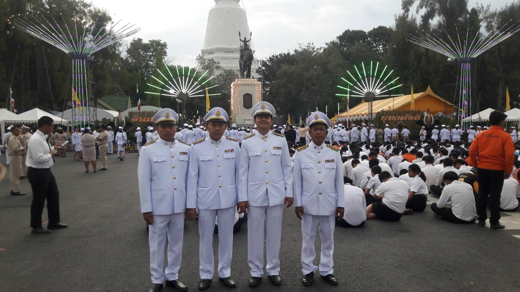การประปาส่วนภูมิภาคสาขาอู่ทองเข้าร่วมพิธีวางพานพุ่มถวายสัการะสมเด็จพระนเรศวรมหาราช