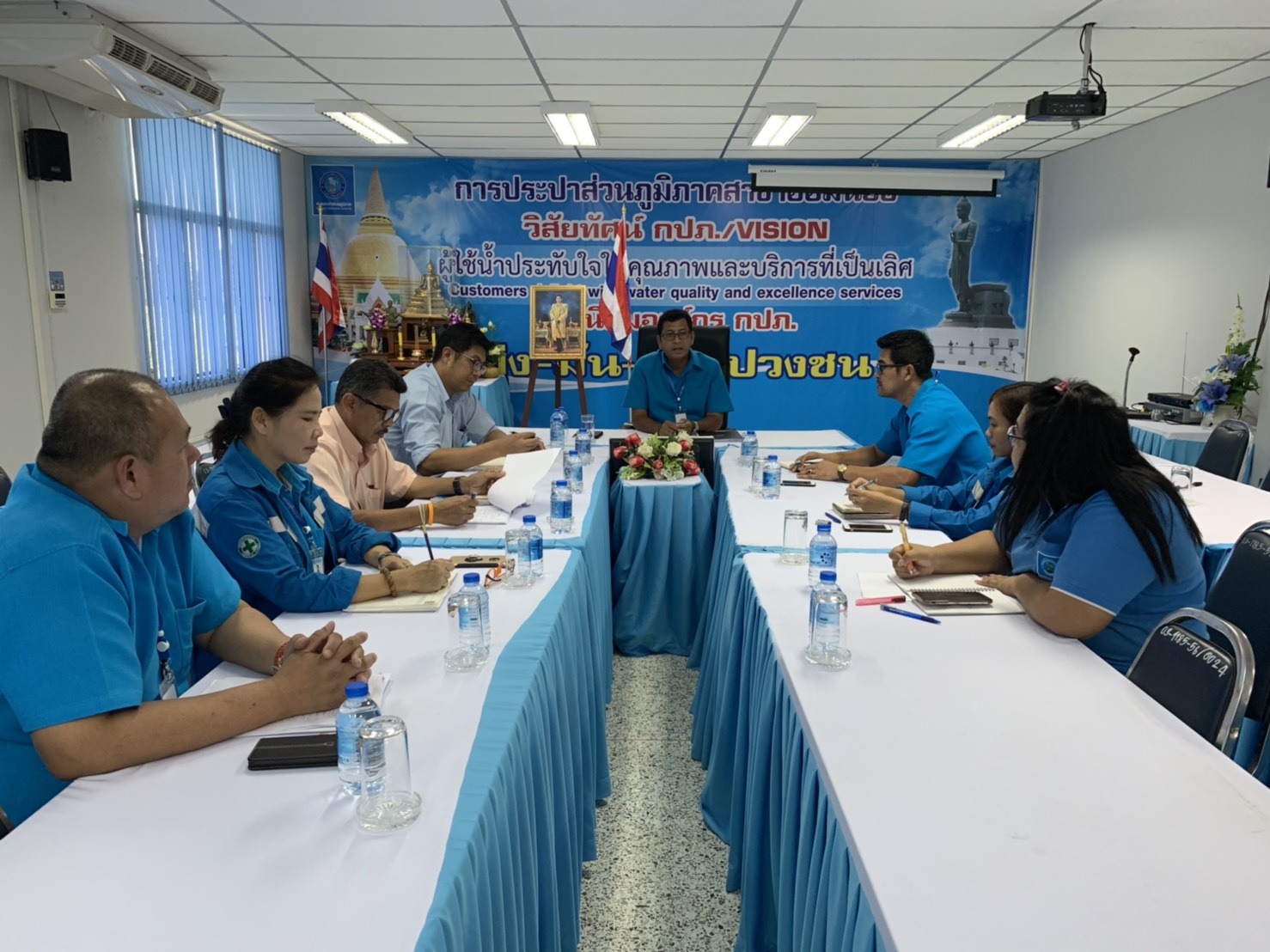 กปภ.สาขาอ้อมน้อย จัดประชุมแต่งตั้งคณะทำงานWSP วันที่ 12 มีนาคม 2562