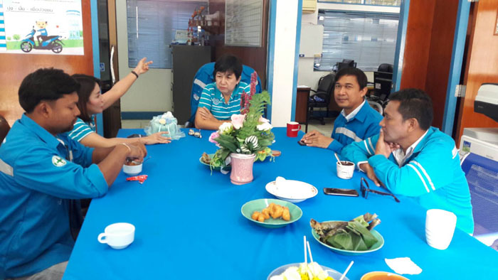 กปภ.สาขาเขาชัยสน จัดกิจกรรมสนทนายามเช้า (Morning Talk) ครั้งที่ ๕/๒๕๖๒