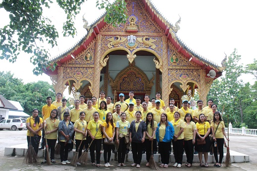 กปภ.สาขาแม่สะเรียง ร่วมกิจกรรมจิตอาสาและถวายเทียนพรรษา