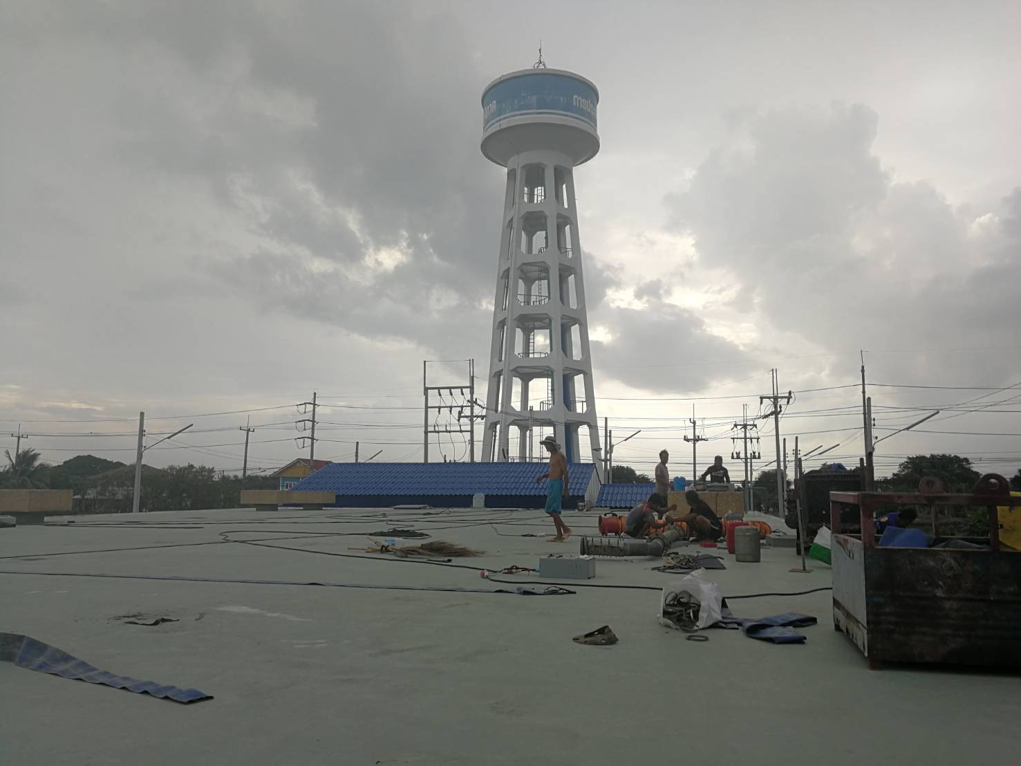 การประปาส่วนภูมิภาคสาขาบางคล้า ทำการล้างถังน้ำใสสถานีผลิตน้ำที่อยู่ในการควบคุมดูแล ของ กปภ.สาขาบางคล้า ประจำปี 2562