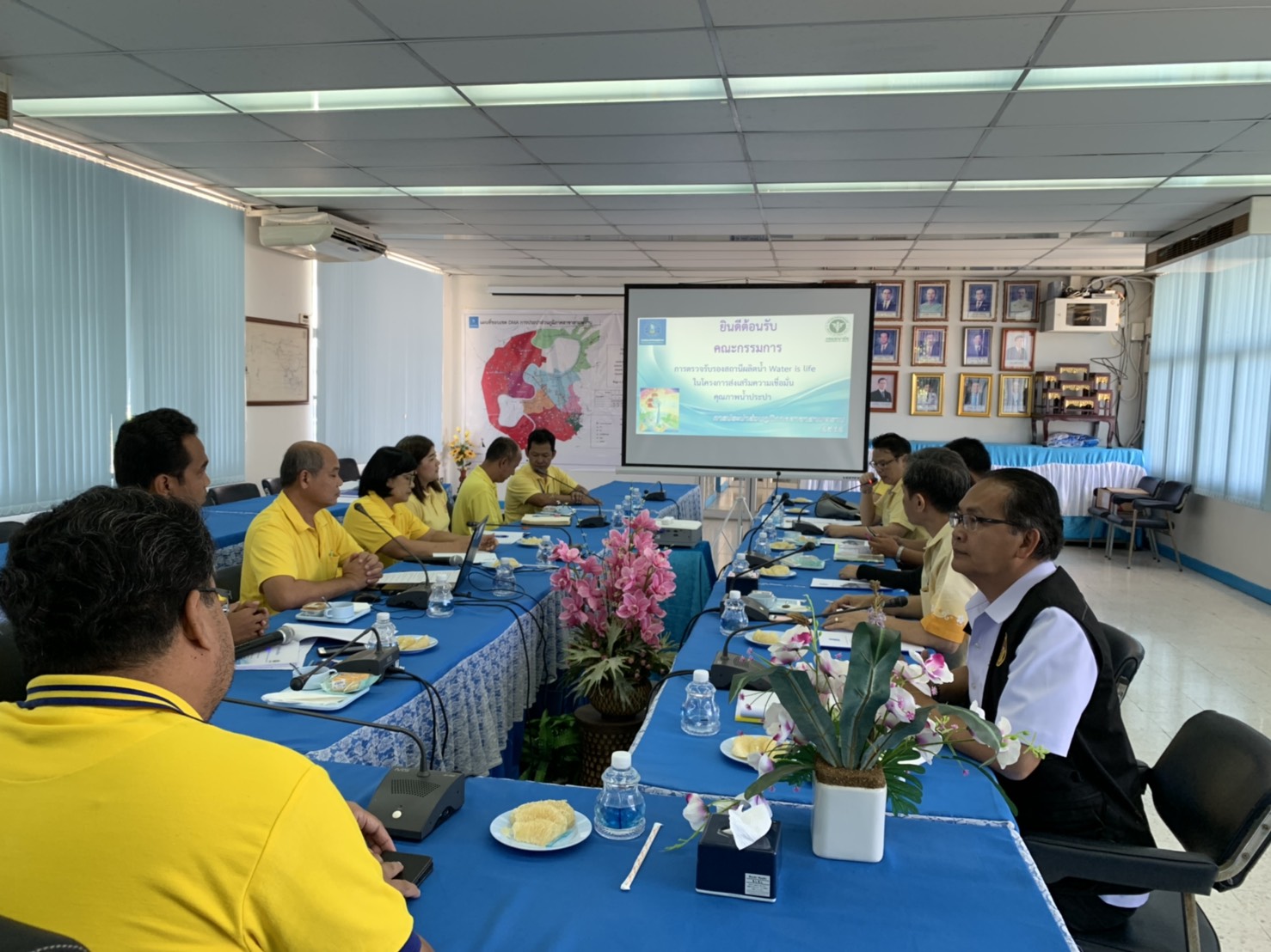 กปภ.สาขาสามพราน ให้การต้อนรับ คณะกรรมการ การตรวจรับรองสถานีผลิตน้ำ Water is life ในโครงการส่งเสริมความเชื่อมั่นคุณภาพน้ำประปา