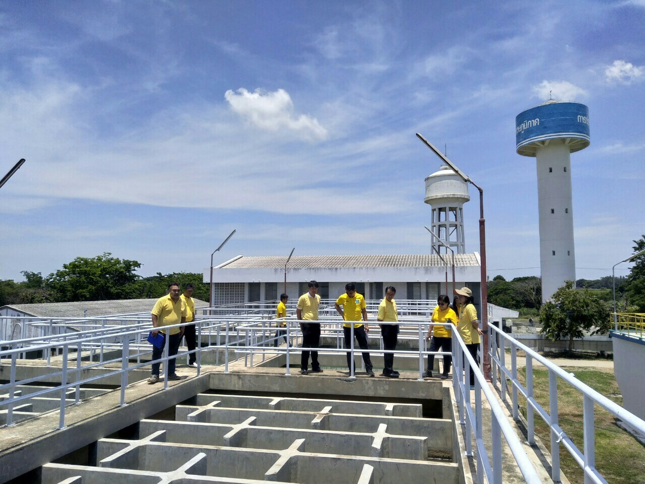 คณะกรรมการตรวจประเมิน Water is Life เดินหน้าตรวจสอบคุณภาพน้ำประปา กปภ.สาขาสิงห์บุรี