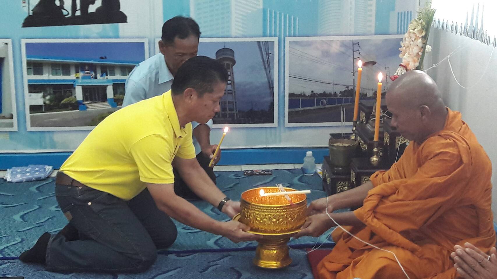 กปภ.สาขาสามพราน จัดพิธีทำบุญสำนักงานประจำปี 2562