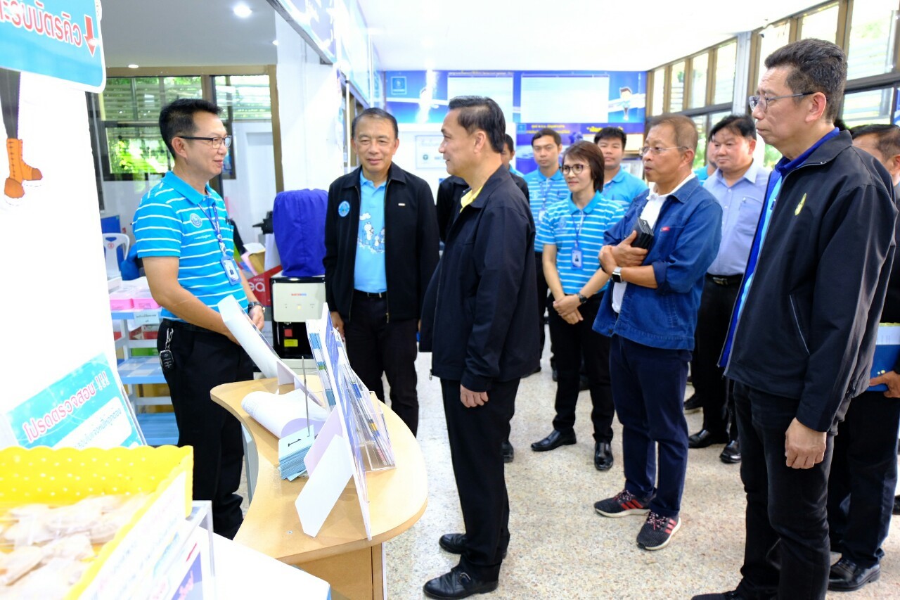 รัฐมนตรีช่วยว่าการกระทรวงมหาดไทยดร.ทรงศักดิ์ ทองศรี ลงพื้นที่ตรวจเยี่ยม กปภ.สาขาบุรีรัมย์