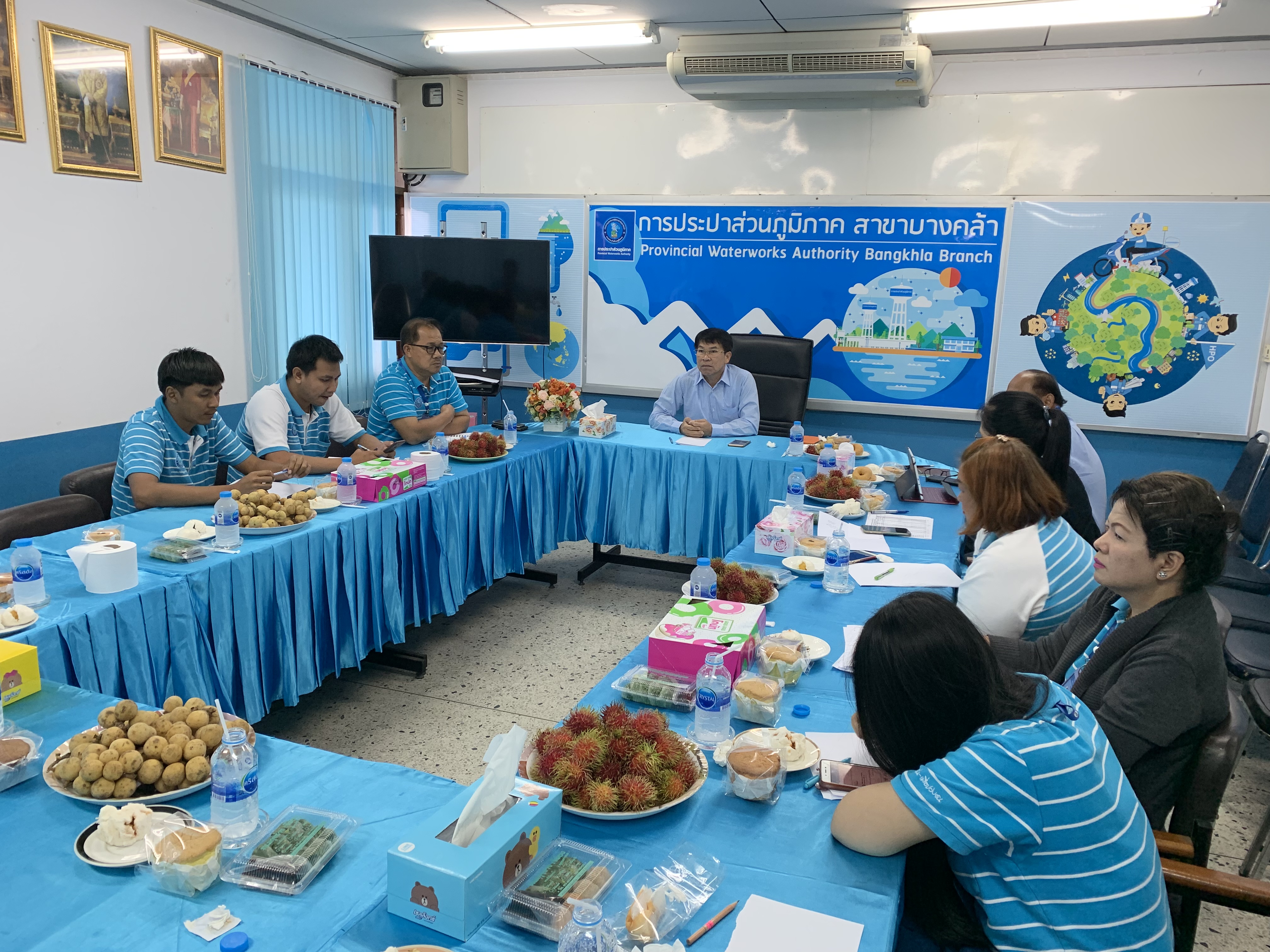 การประปาส่วนภูมิภาคสาขาบางคล้า จัดกิจกรรมประชุม morning talk ประจำเดือน ส.ค.2562