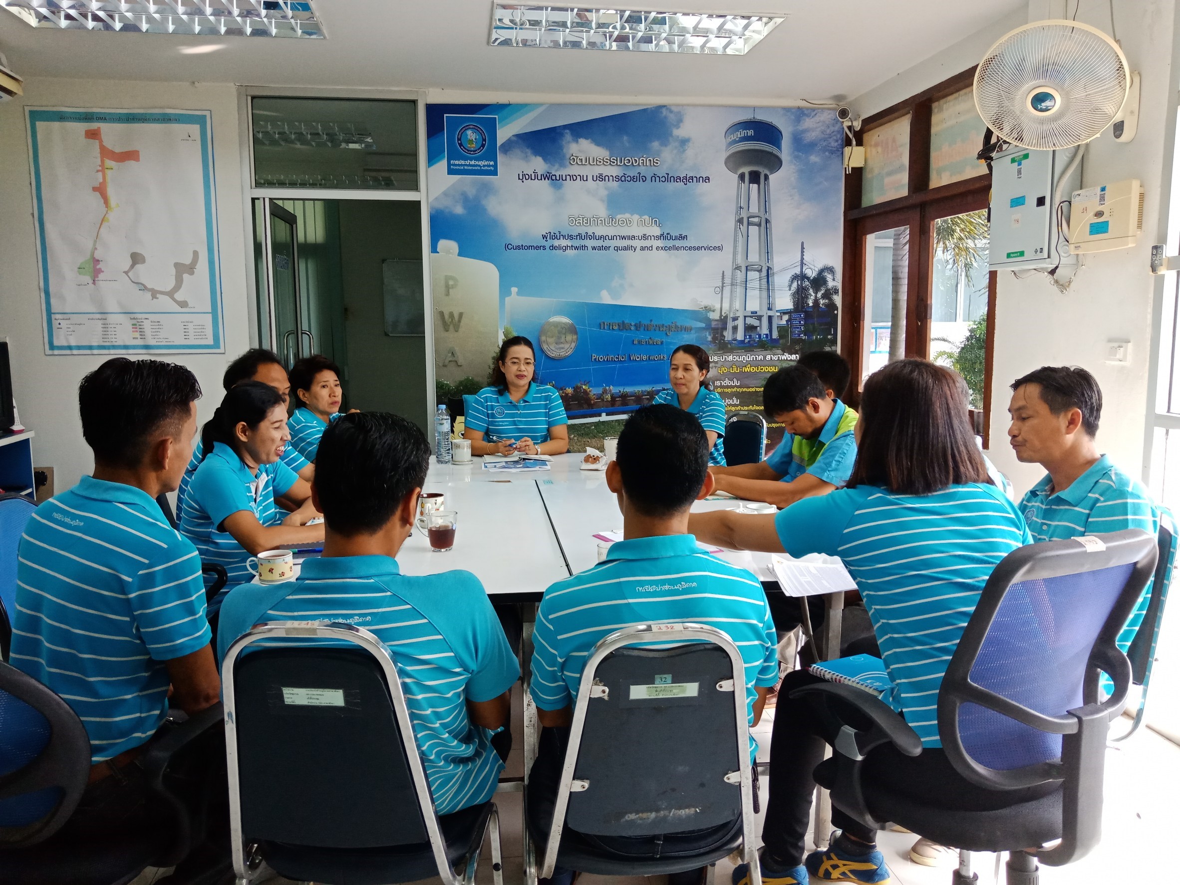 การประปาส่วนภูมิภาค สาขาพังลา จัดกิจกรรม Morning Talk ครั้งที่ 2/2563 และจัดกิจกรรมเติมใจให้กันครั้งที่ 1/2563
