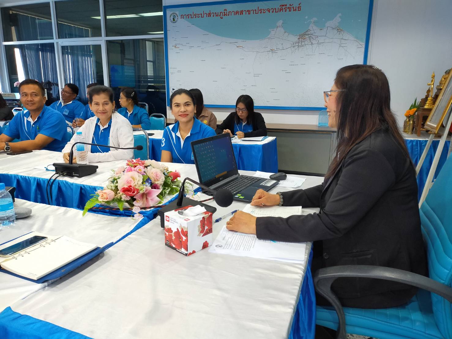 กปภ.สาขาประจวบคีรีขันธ์ ดำเนินการอบรมเชิงปฏิบัติการ (On the Job Training : OJT) เรื่อง การเฝ้าระวังน้ำสูญเสียด้วย ระบบบริหารจัดการน้ำสูญเสีย ระบบDMAMA.PWA.CO.TH