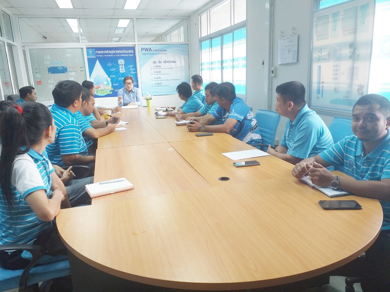 กปภ.สาขาบ้านนาสาร จัดกิจกรรม"Morning talk" ครั้งที่ 5/2563