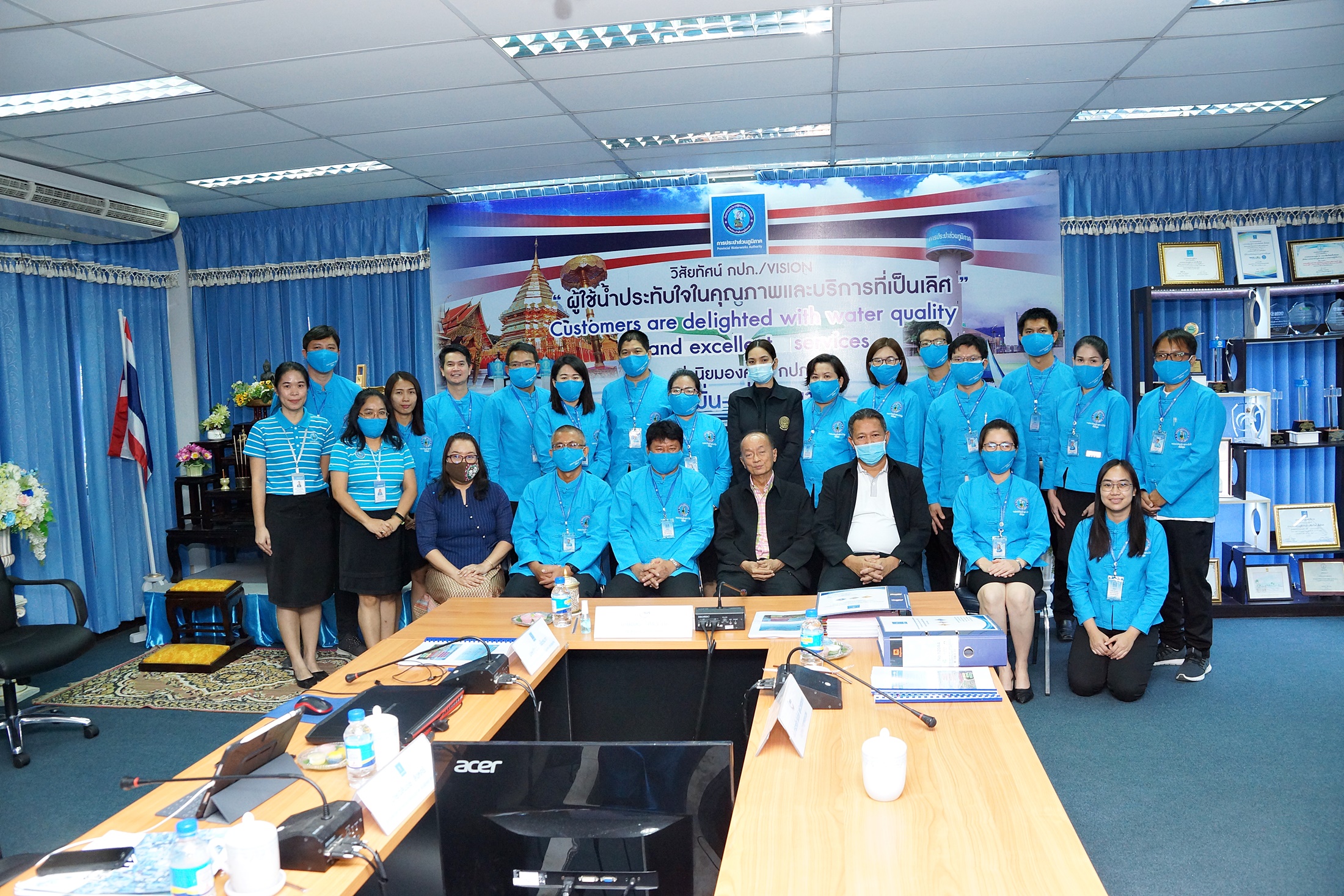 กปภ.สาขาเชียงใหม่(พ) ให้การต้อนรับคณะอนุกรรมการในการตรวจประเมินมาตรฐานศูนย์ราชการสะดวก(GECC) ประจำปี 2563