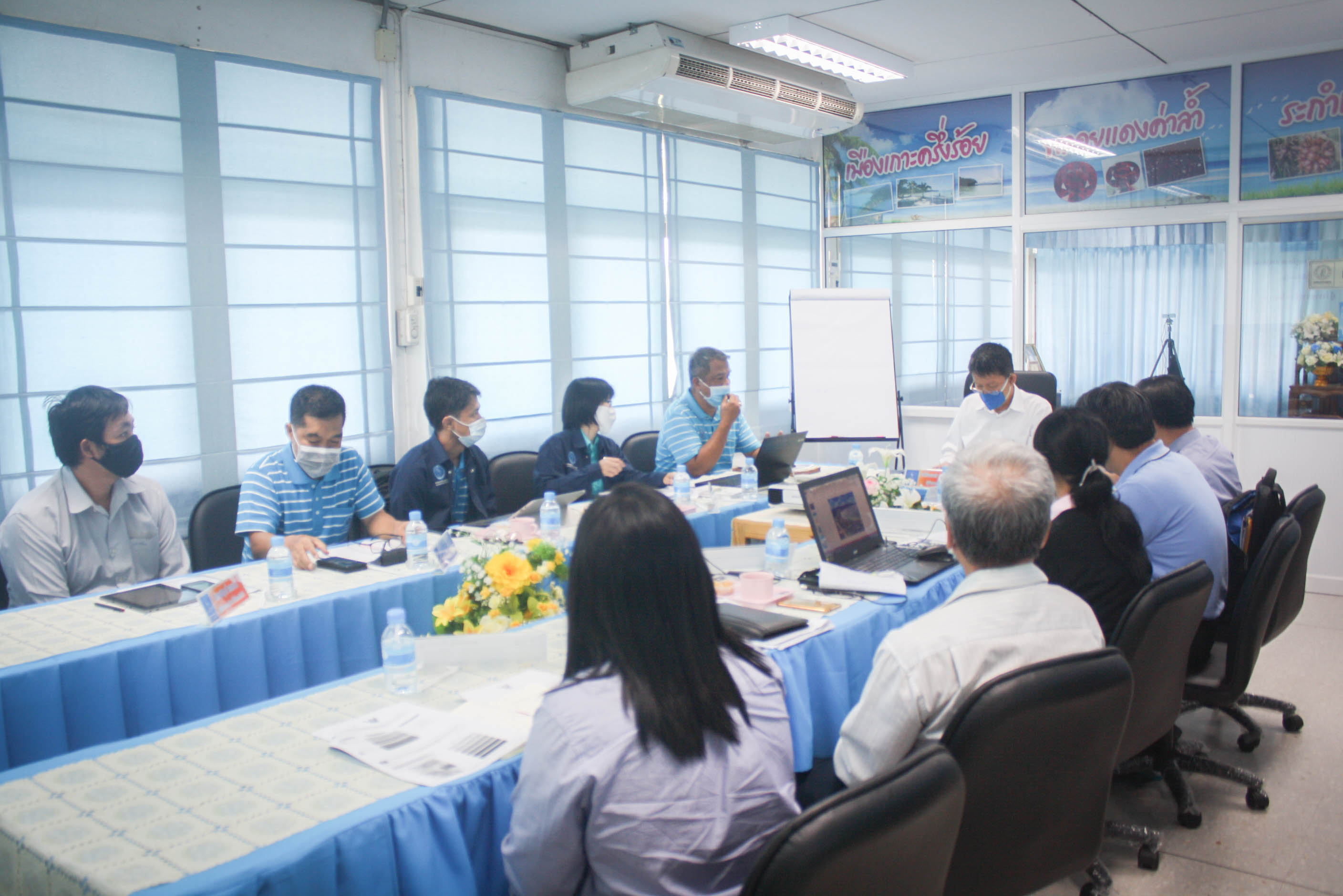 กปภ.สาขาตราด จัดประชุมโครงการศึกษาความเหมาะสมและออกแบบพัฒนาระบบประปารองรับพื้นที่เศรษฐกิจและการท่องเที่ยวเกาะช้าง ตำบลเกาะช้าง อำเภอเกาะช้าง จังหวัดตราด