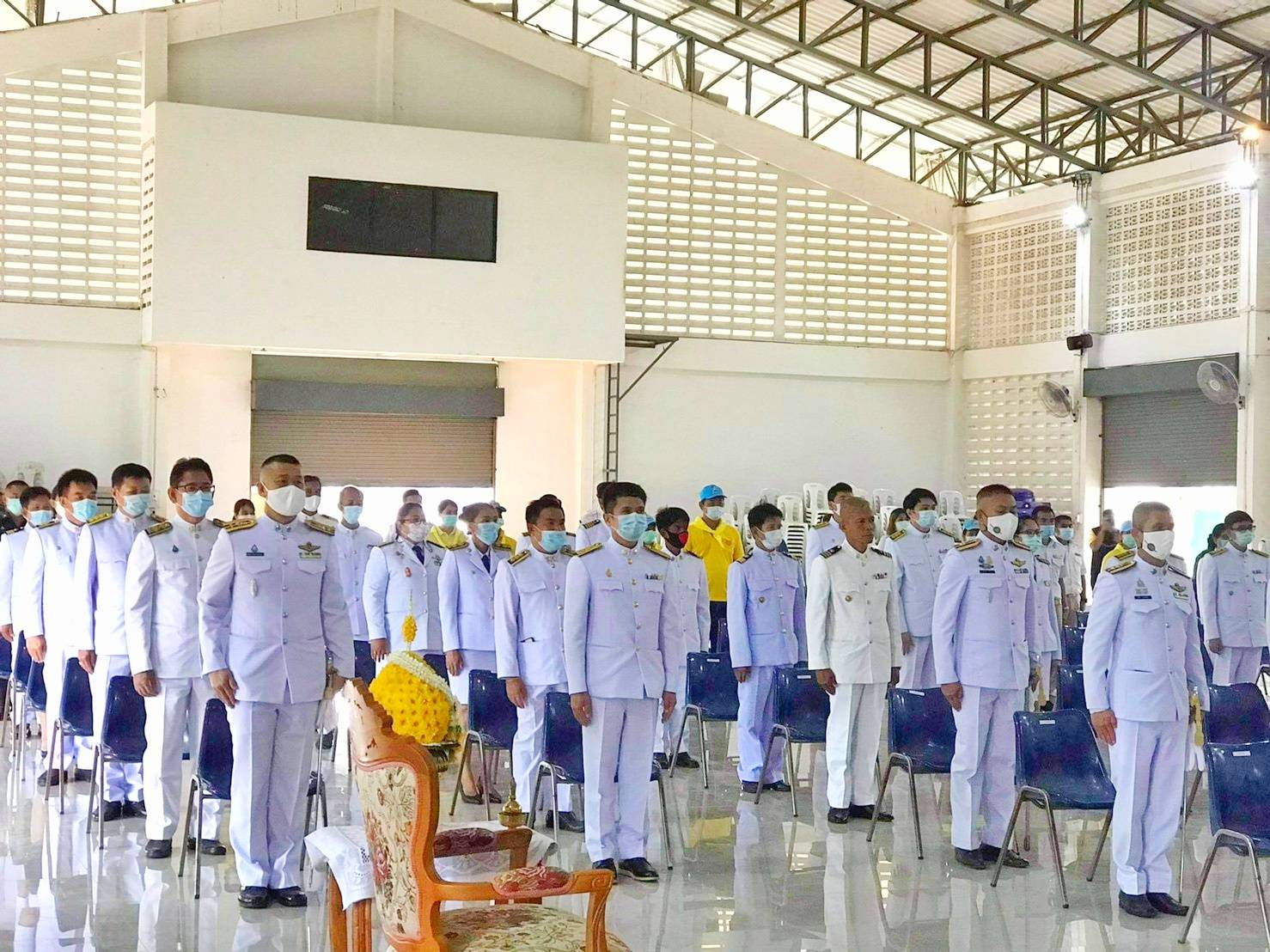 การประปาส่วนภูมิภาคสาขาชนแดน เข้าร่วมประกอบพิธี "วันพระบาทสมเด็จพระพุทธยอดฟ้าจุฬาโลกมหาราช และวันที่ระลึกมหาจักรีบรมราชวงศ์"